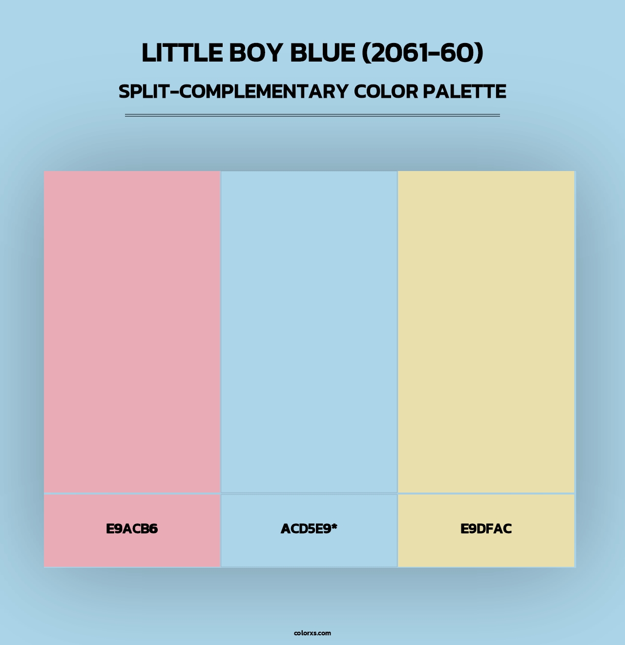 Little Boy Blue (2061-60) - Split-Complementary Color Palette