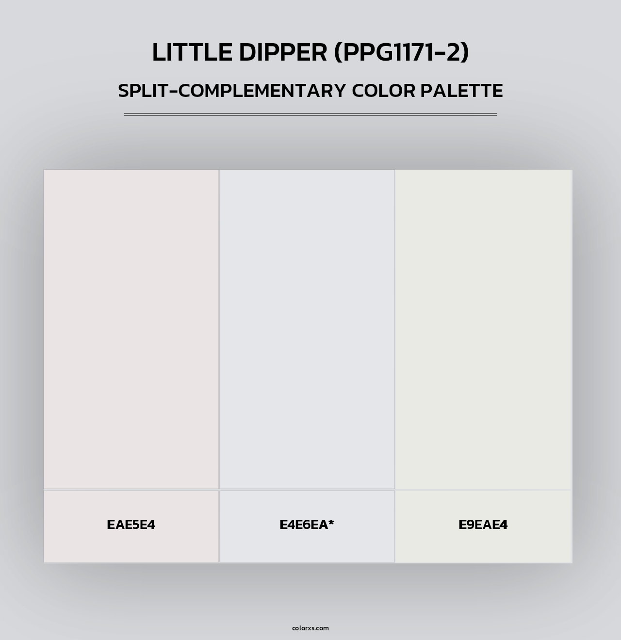 Little Dipper (PPG1171-2) - Split-Complementary Color Palette