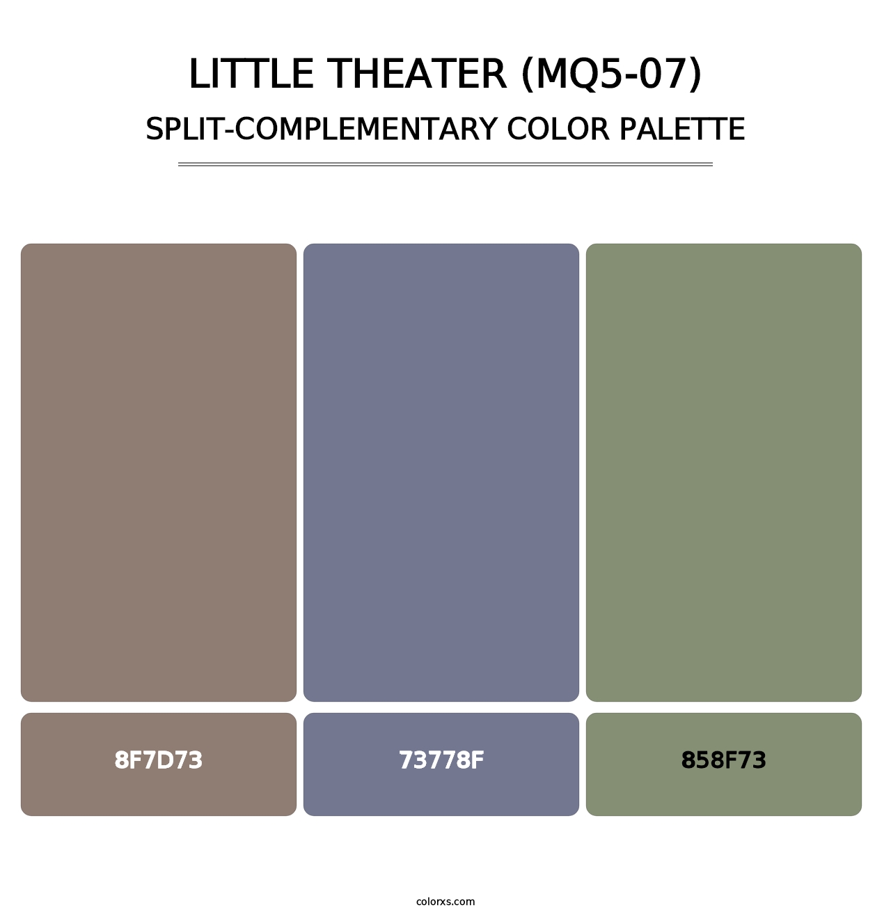Little Theater (MQ5-07) - Split-Complementary Color Palette
