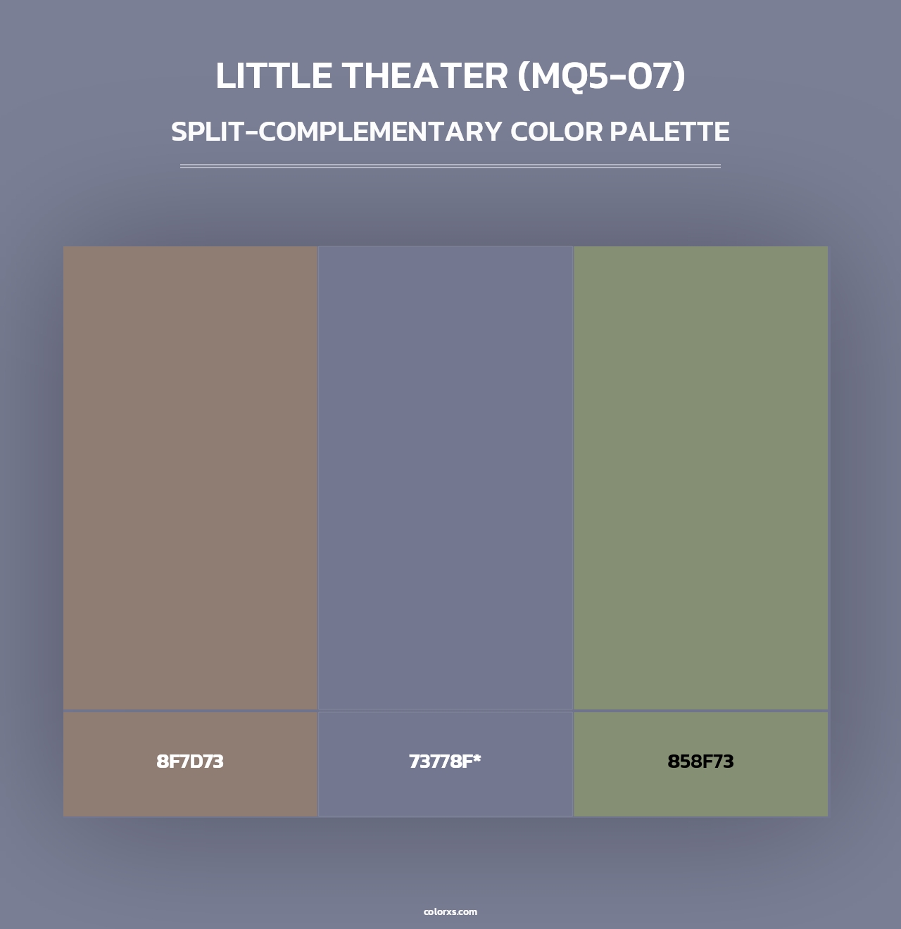 Little Theater (MQ5-07) - Split-Complementary Color Palette
