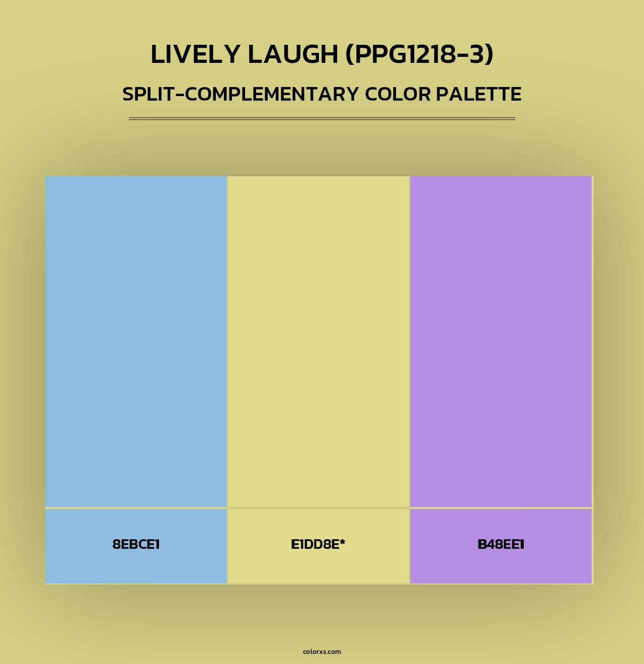 Lively Laugh (PPG1218-3) - Split-Complementary Color Palette