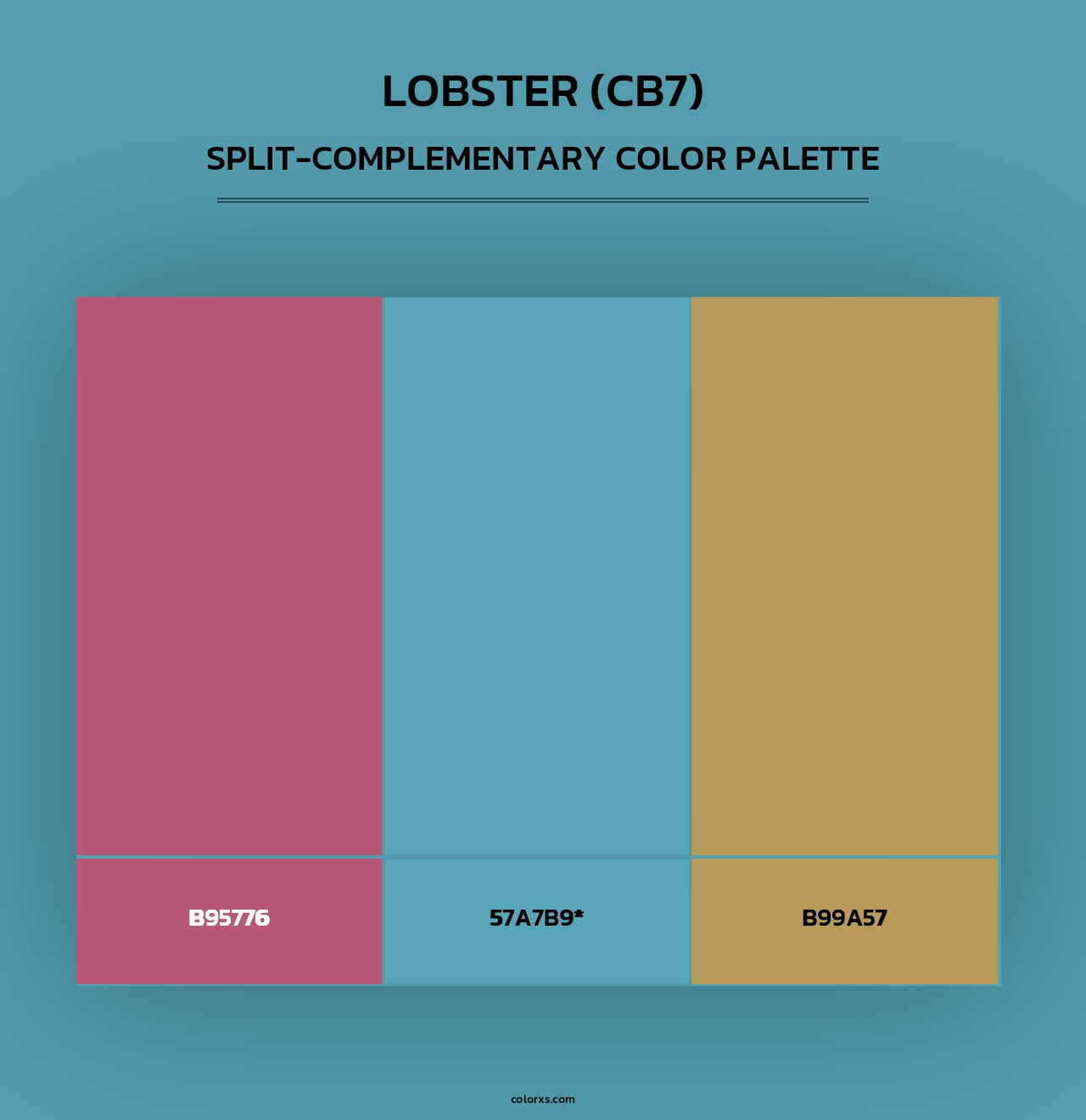 Lobster (CB7) - Split-Complementary Color Palette
