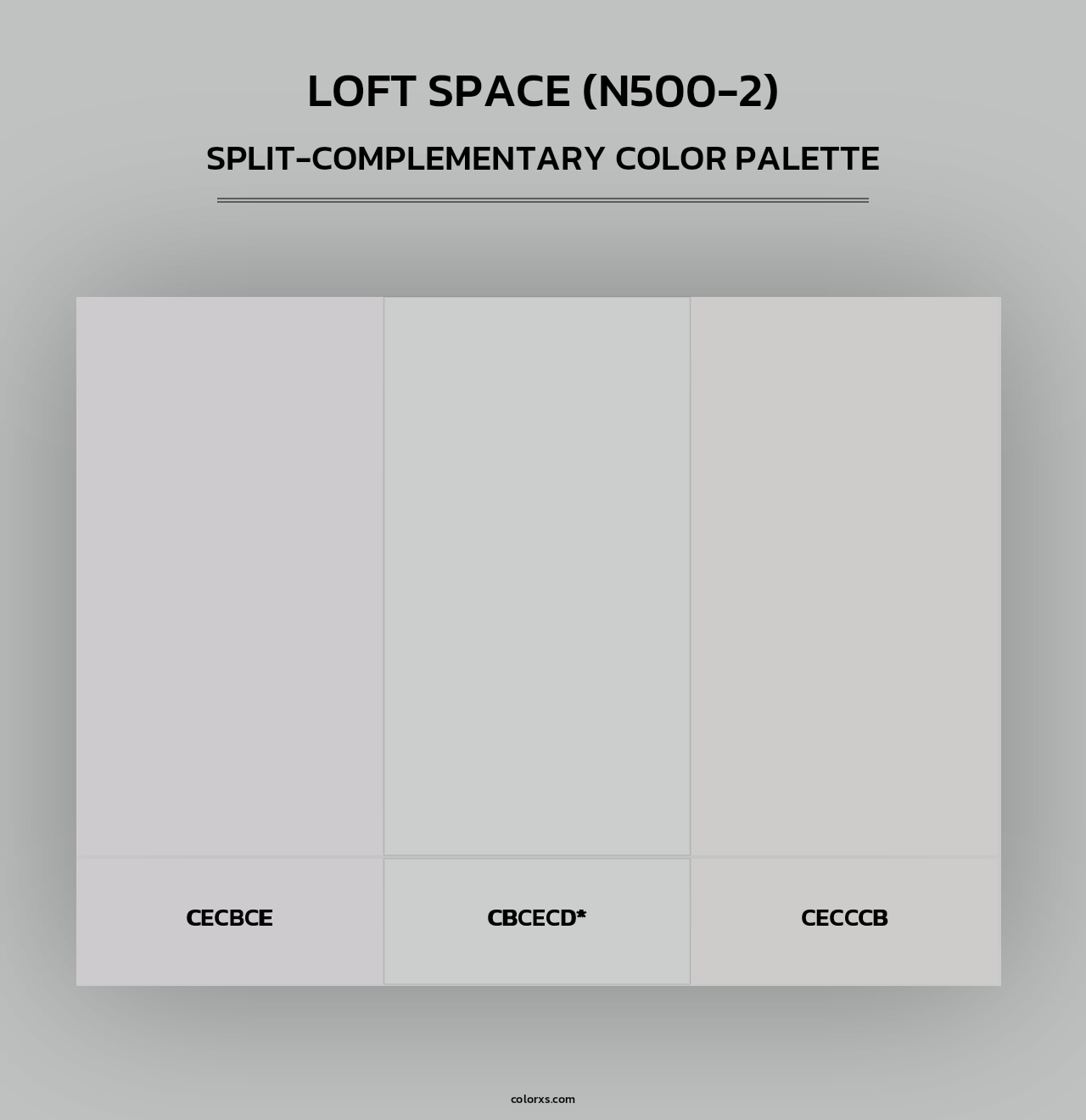 Loft Space (N500-2) - Split-Complementary Color Palette