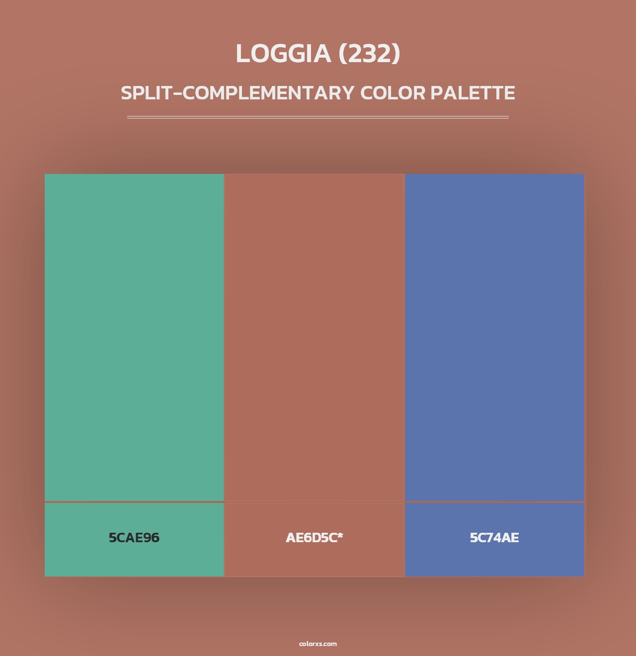 Loggia (232) - Split-Complementary Color Palette