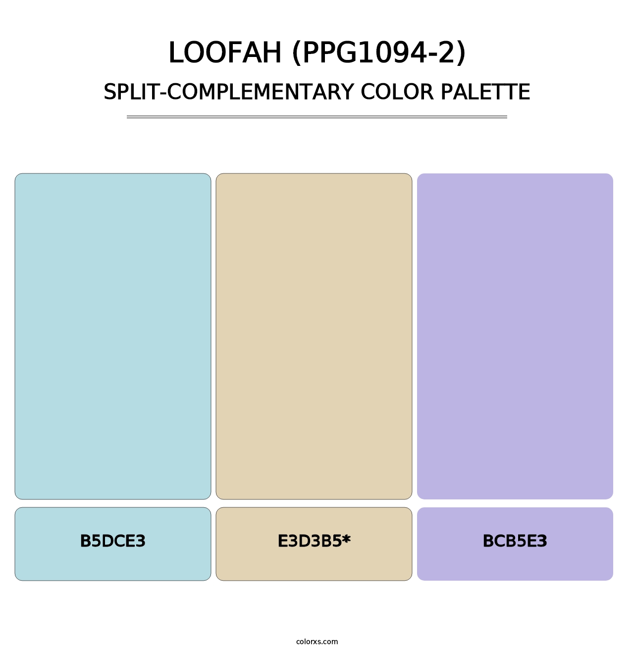 Loofah (PPG1094-2) - Split-Complementary Color Palette