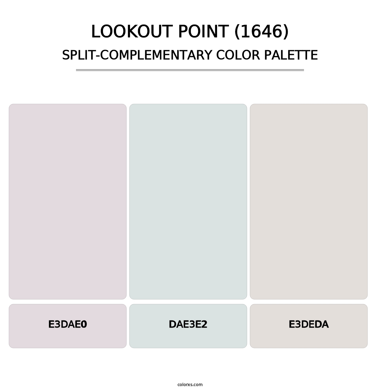Lookout Point (1646) - Split-Complementary Color Palette