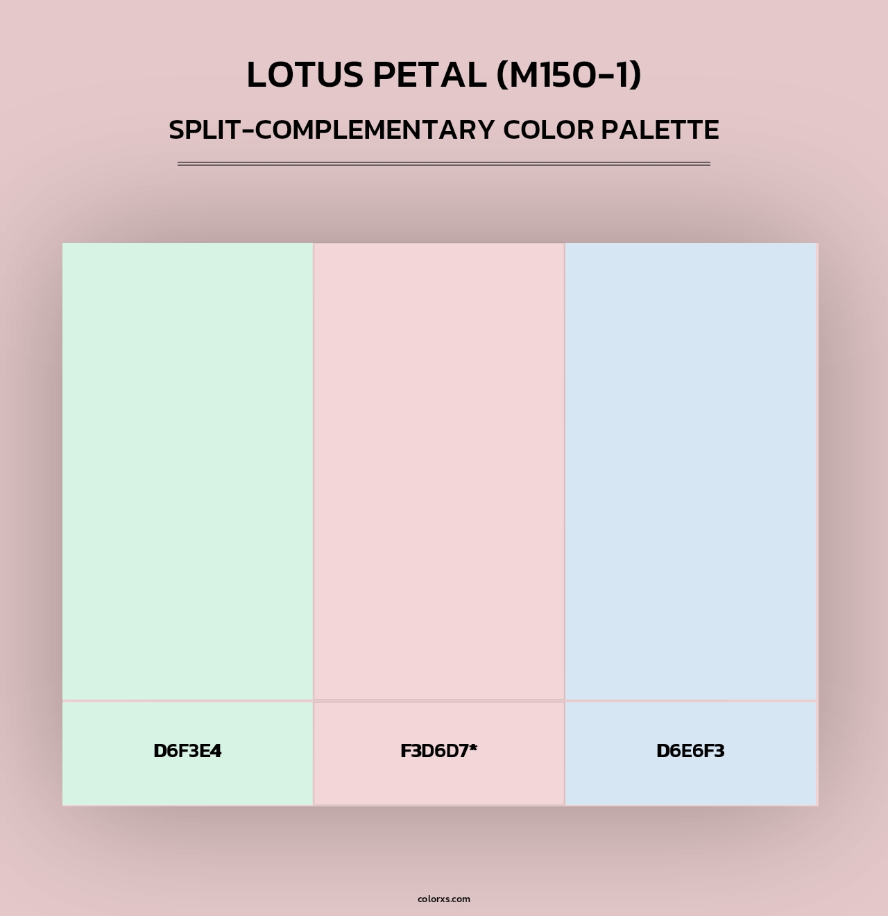 Lotus Petal (M150-1) - Split-Complementary Color Palette