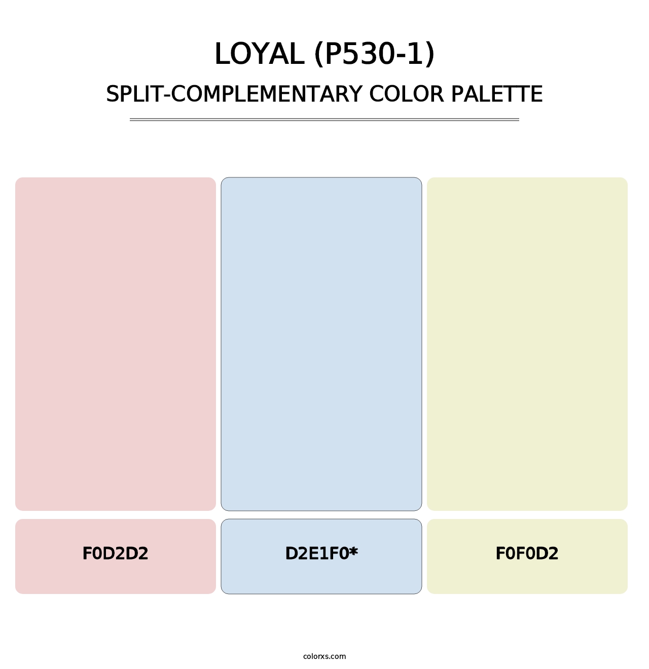 Loyal (P530-1) - Split-Complementary Color Palette