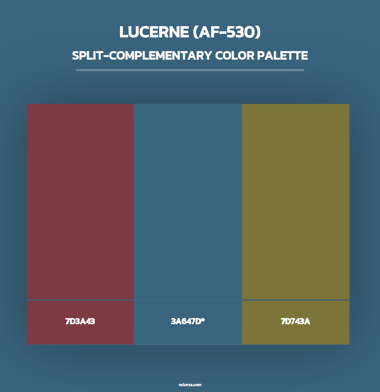 Lucerne (AF-530) - Split-Complementary Color Palette