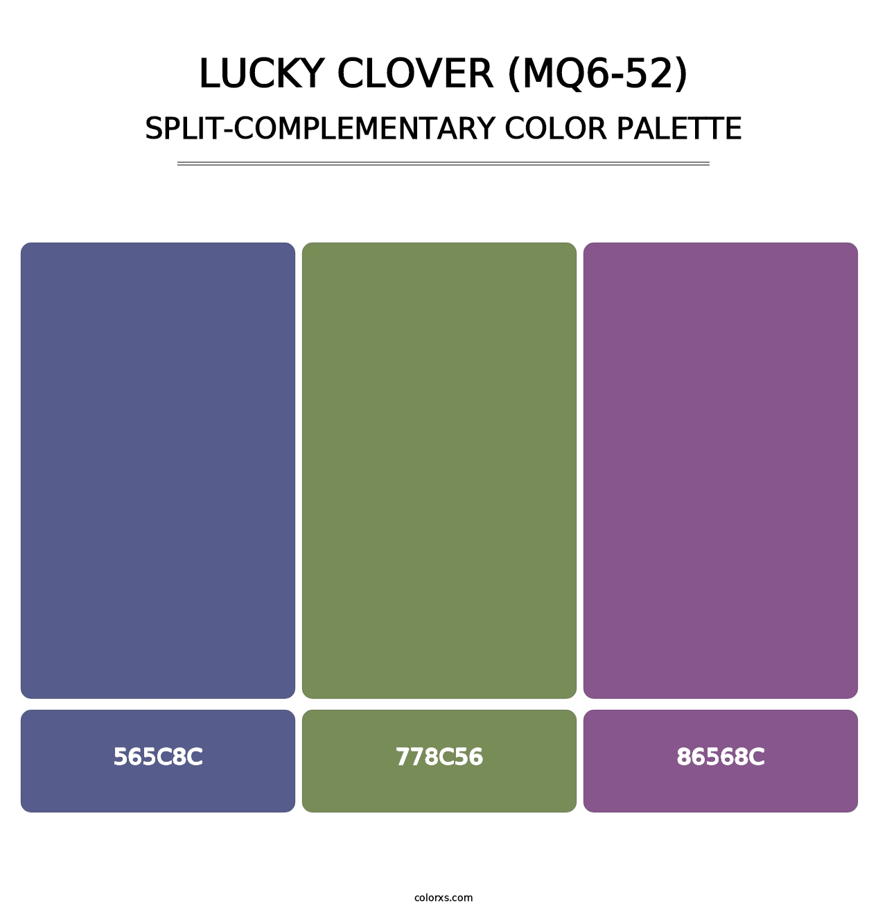 Lucky Clover (MQ6-52) - Split-Complementary Color Palette
