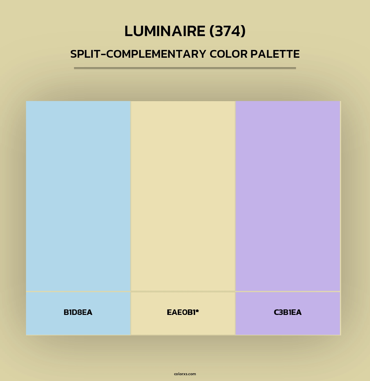 Luminaire (374) - Split-Complementary Color Palette