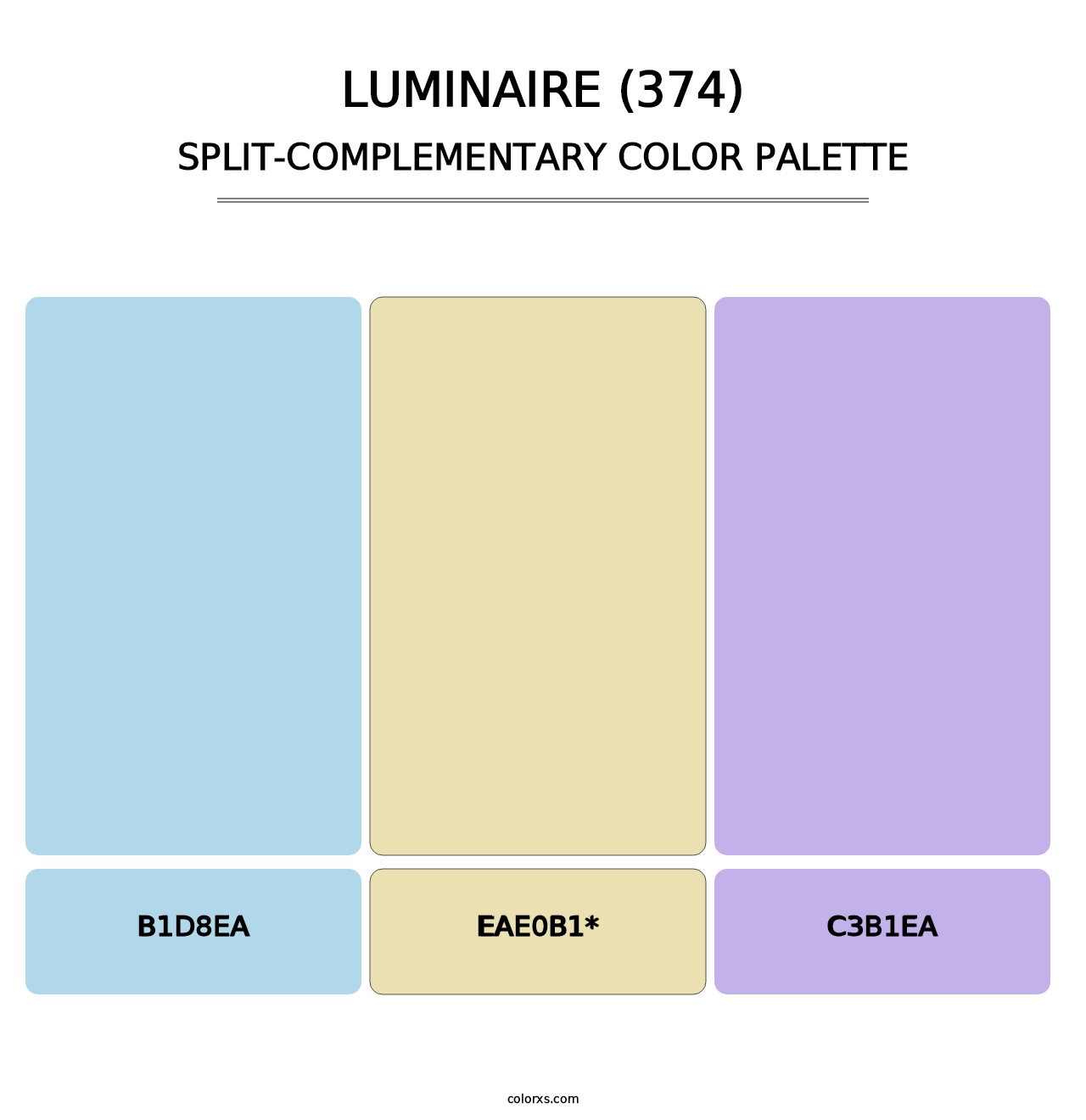 Luminaire (374) - Split-Complementary Color Palette