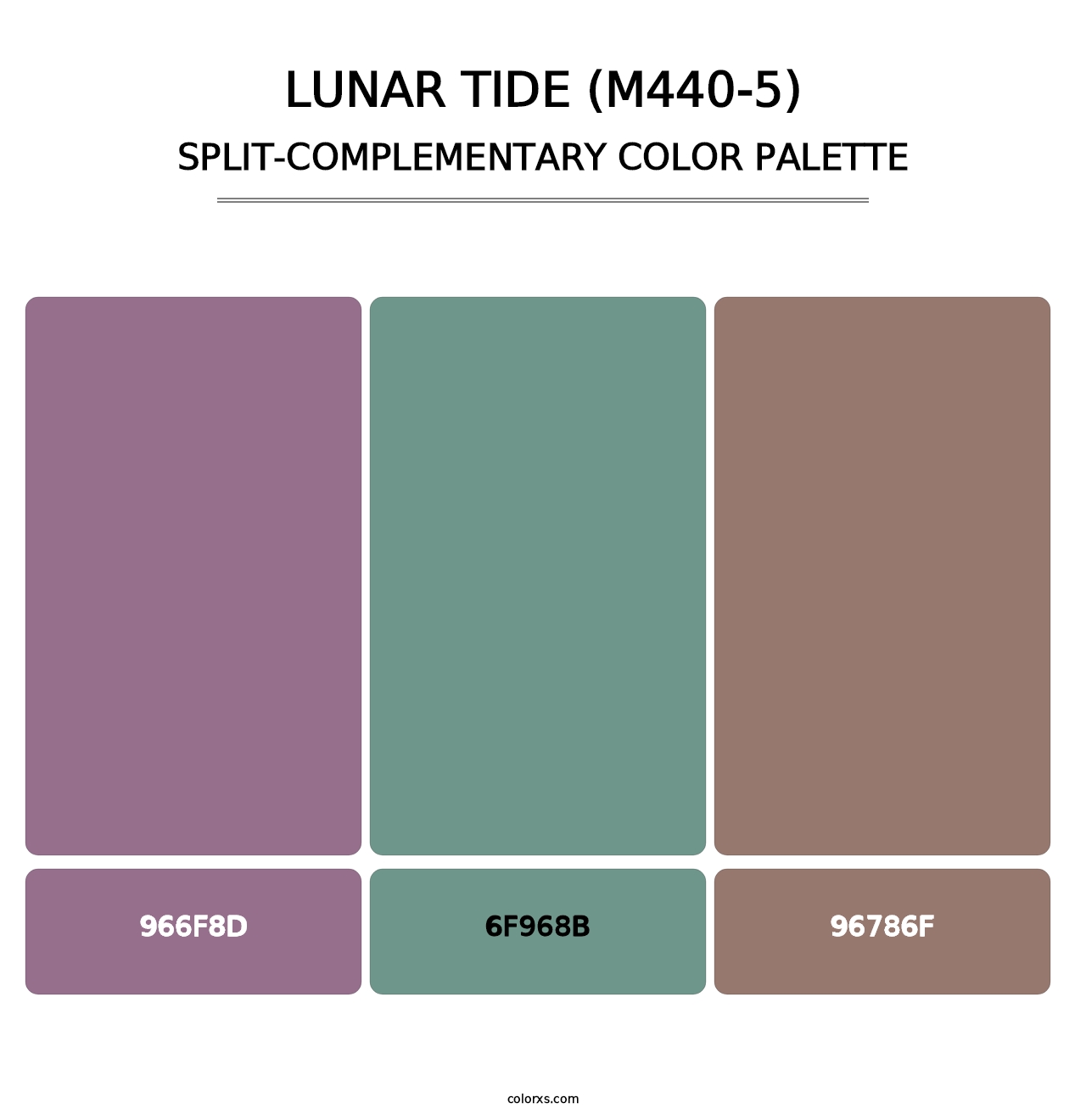 Lunar Tide (M440-5) - Split-Complementary Color Palette
