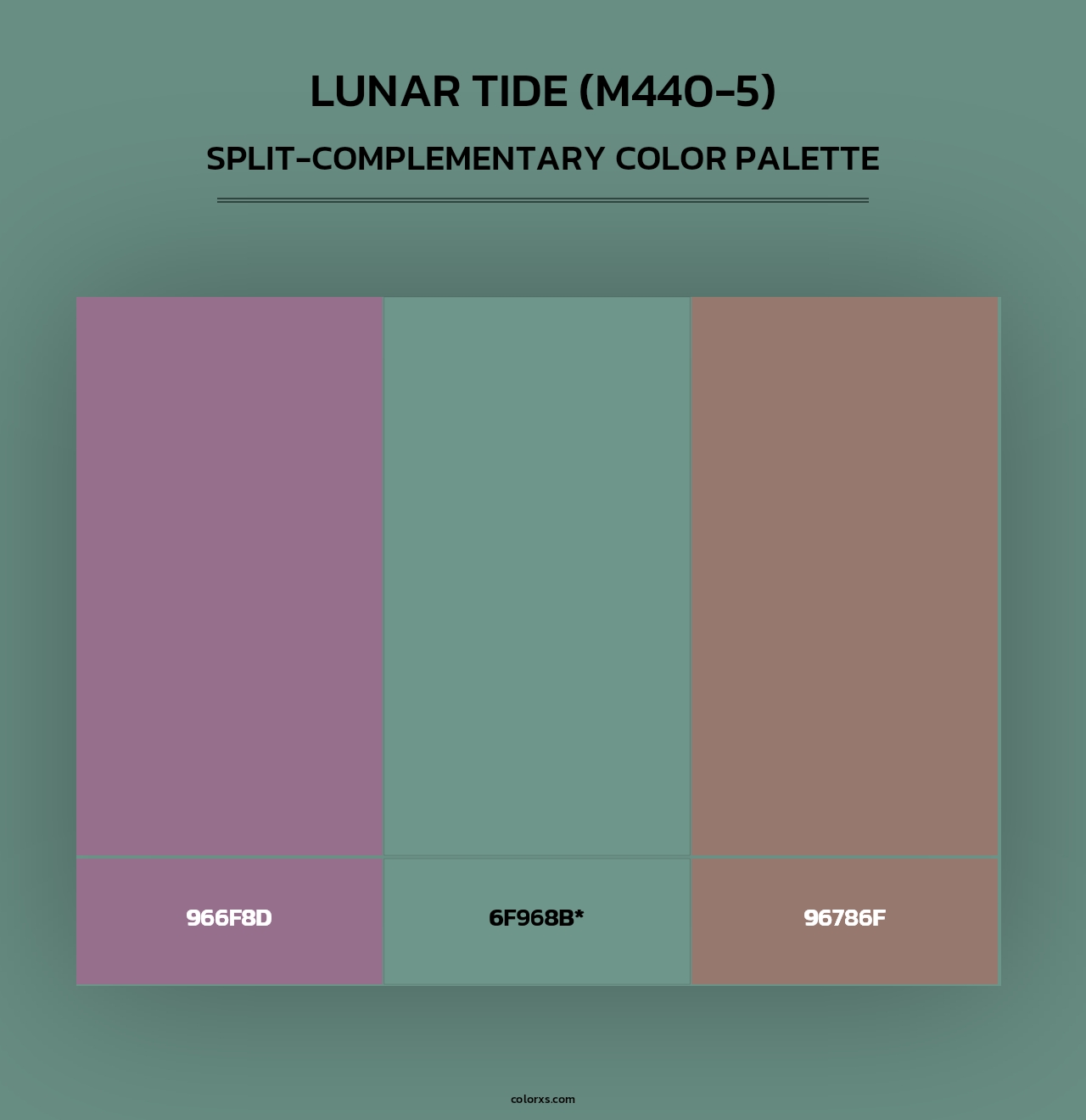 Lunar Tide (M440-5) - Split-Complementary Color Palette