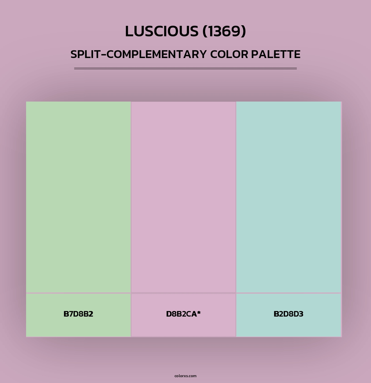 Luscious (1369) - Split-Complementary Color Palette