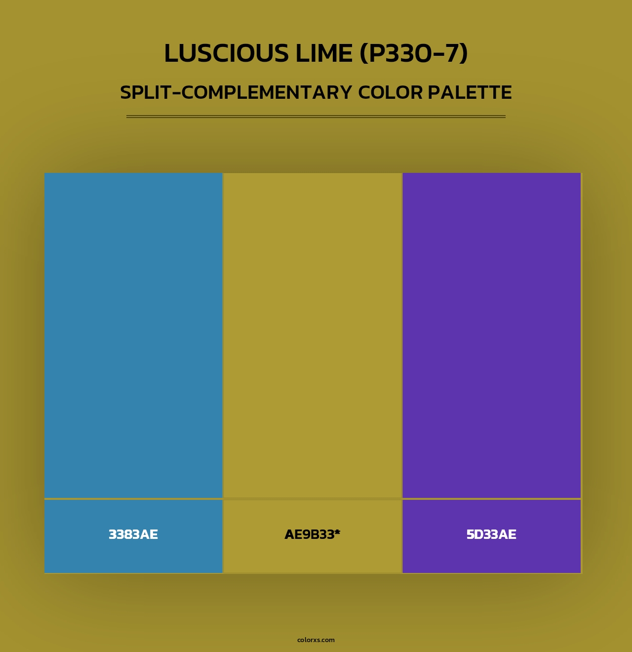 Luscious Lime (P330-7) - Split-Complementary Color Palette