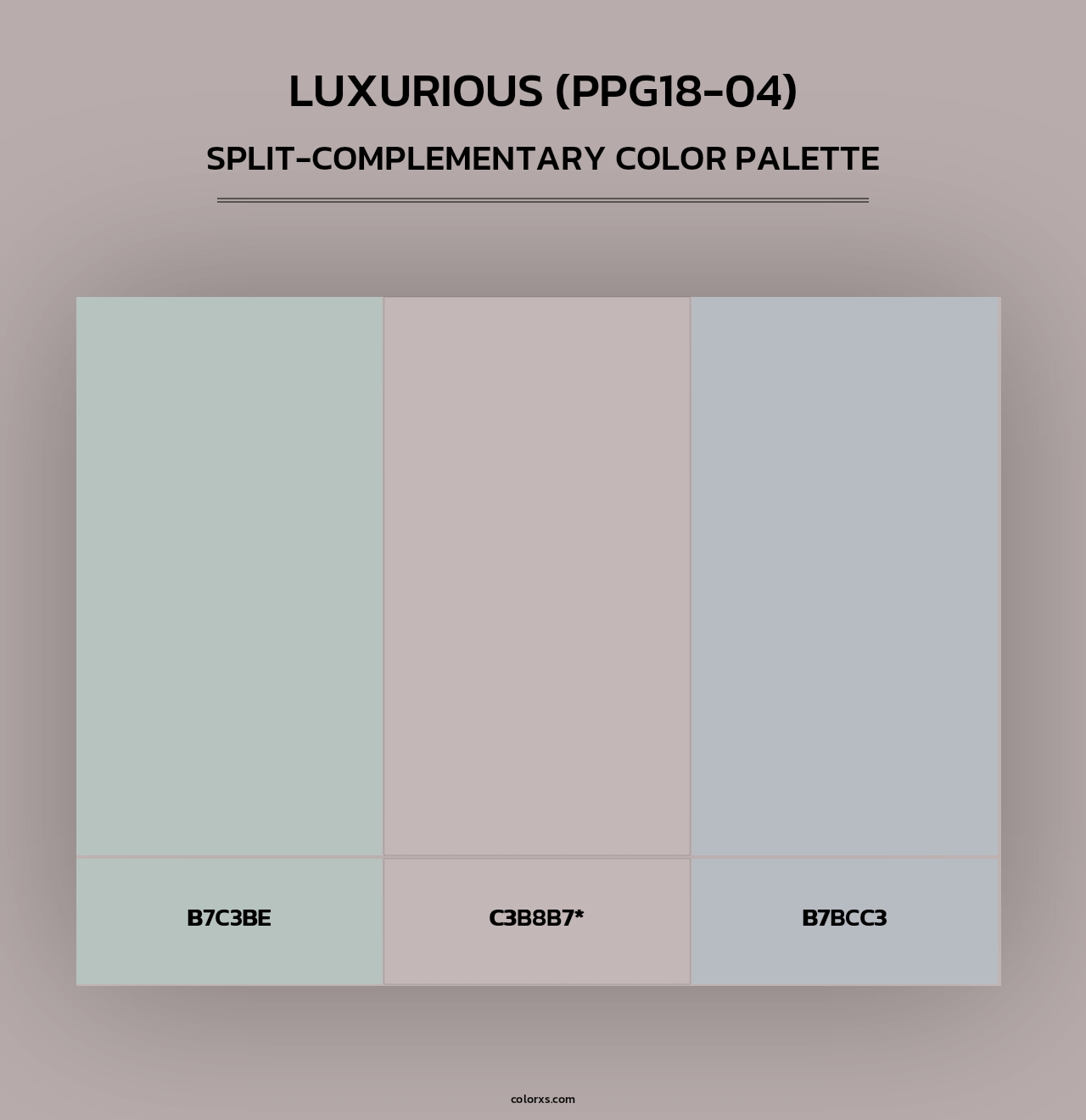 Luxurious (PPG18-04) - Split-Complementary Color Palette