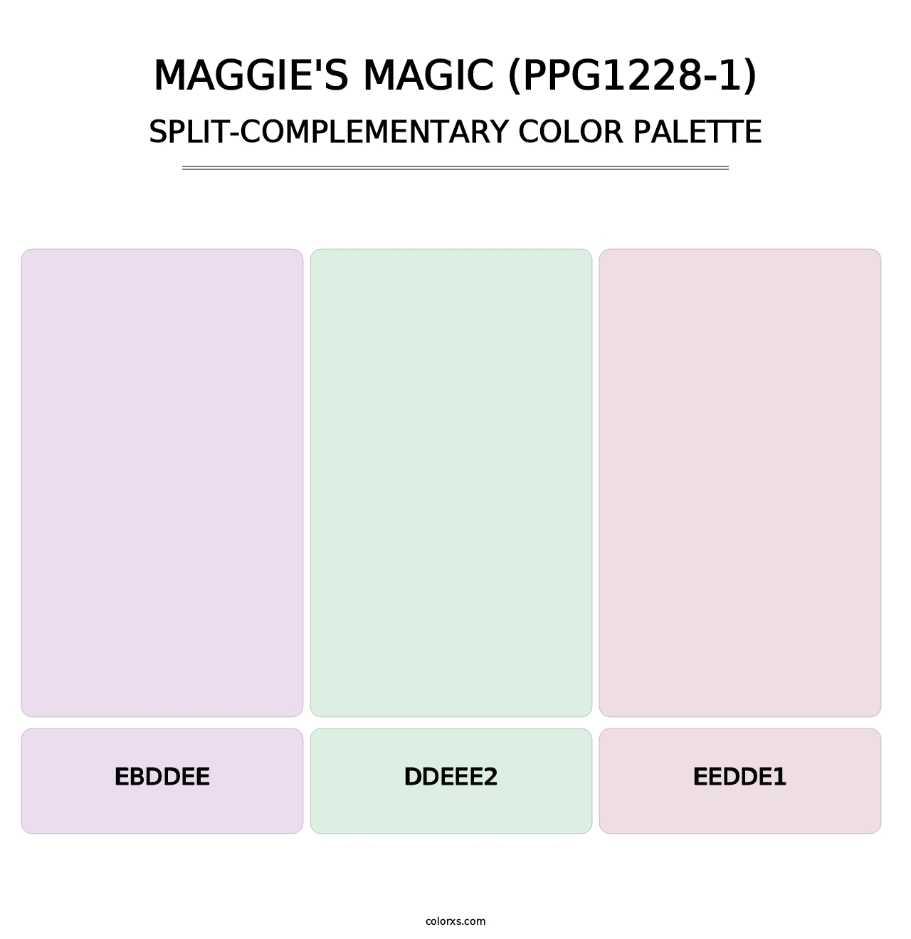 Maggie's Magic (PPG1228-1) - Split-Complementary Color Palette