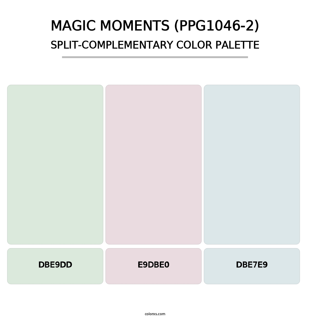 Magic Moments (PPG1046-2) - Split-Complementary Color Palette