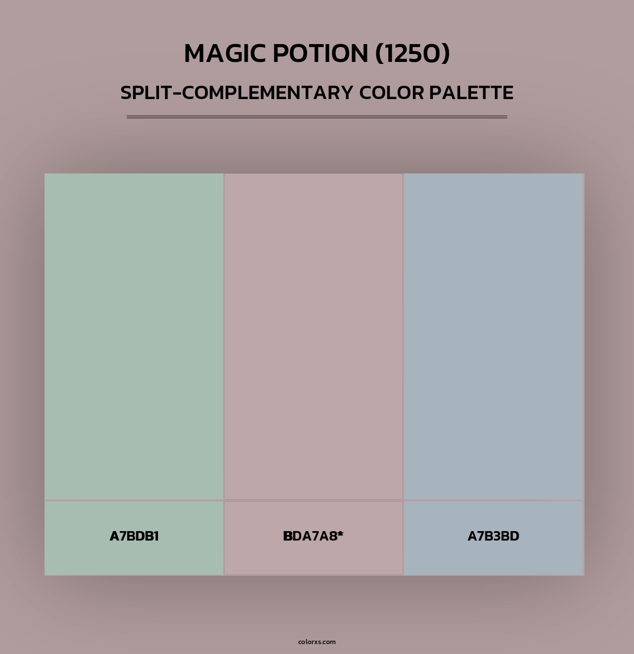 Magic Potion (1250) - Split-Complementary Color Palette