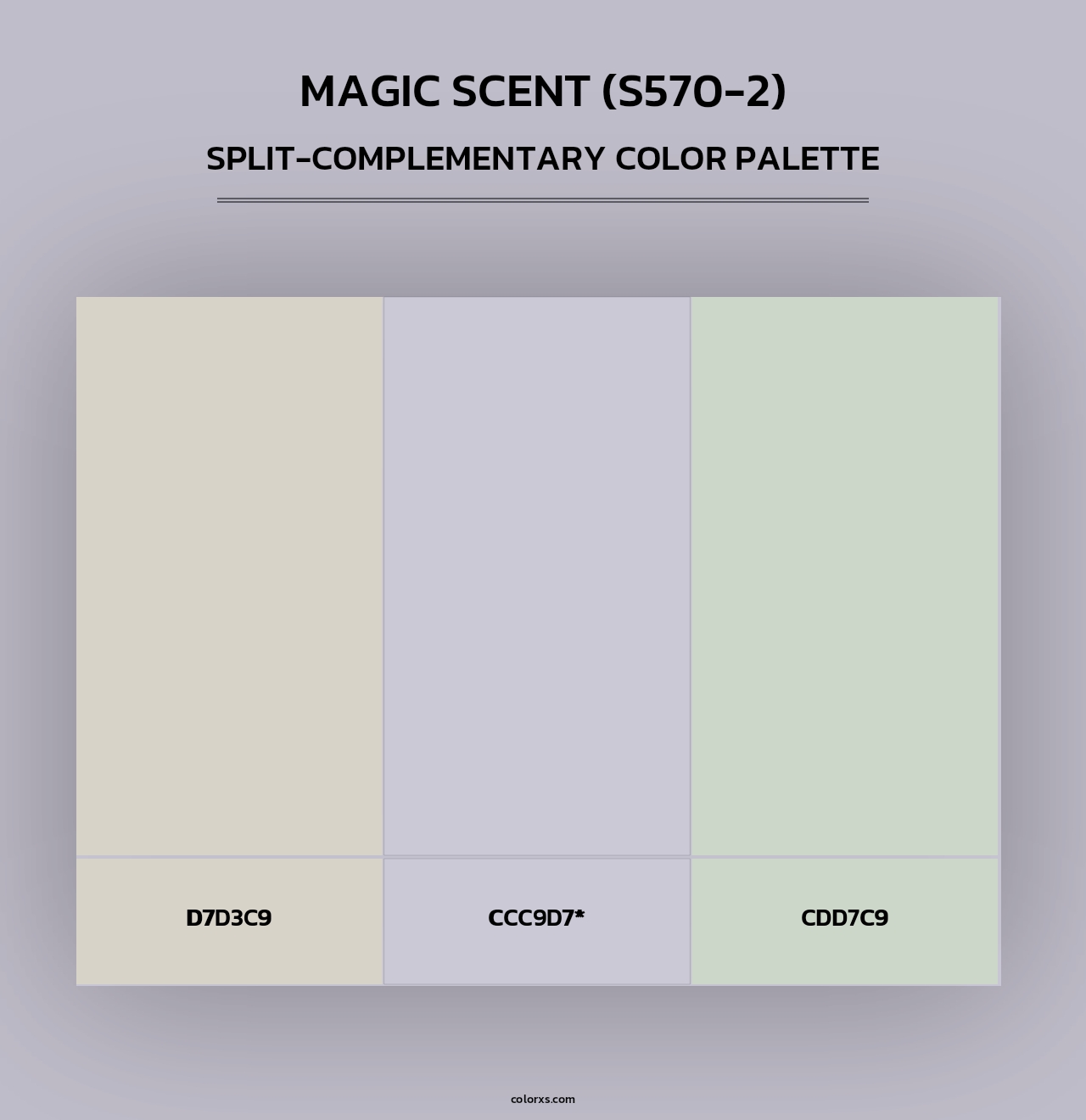 Magic Scent (S570-2) - Split-Complementary Color Palette