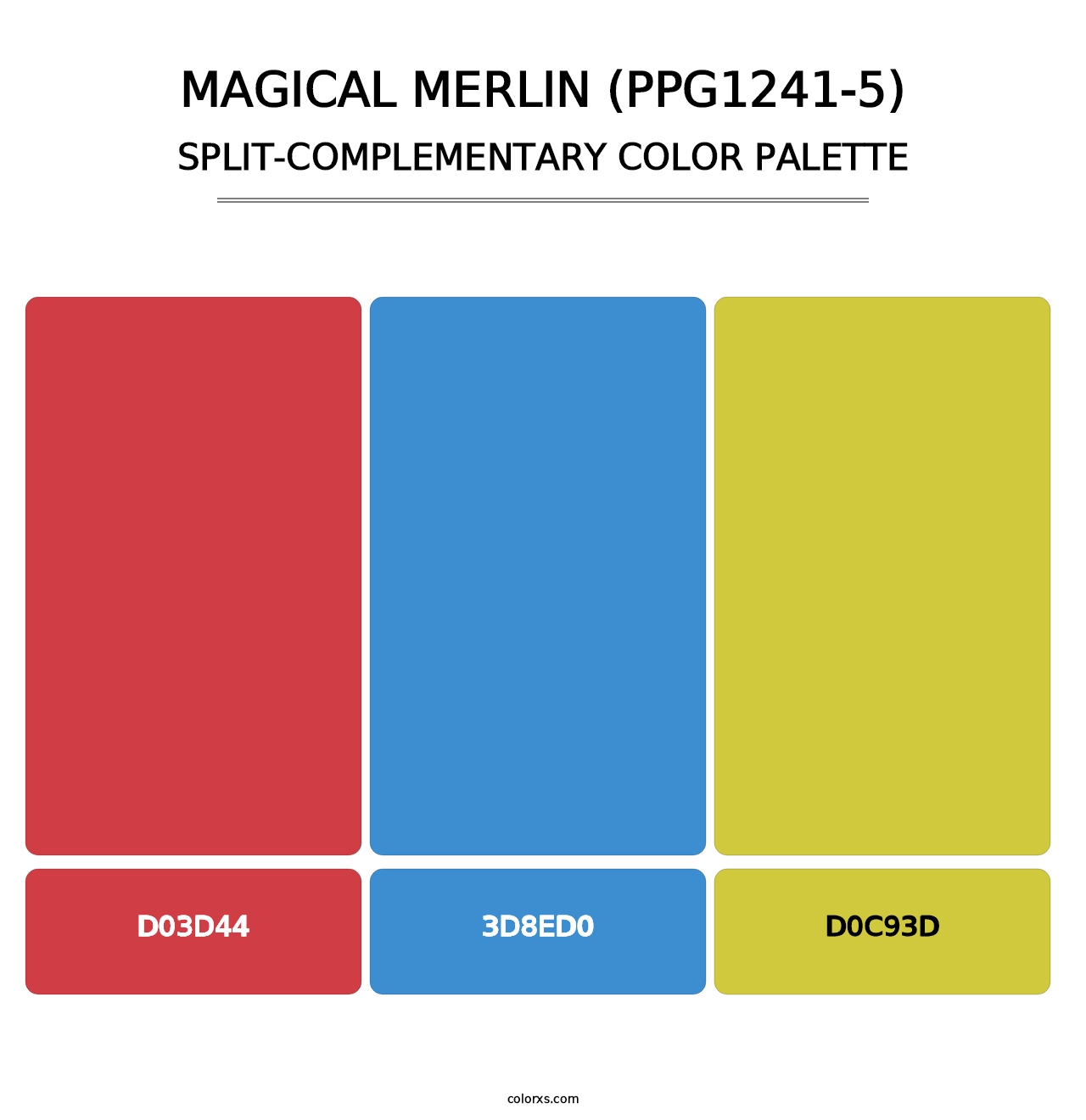 Magical Merlin (PPG1241-5) - Split-Complementary Color Palette