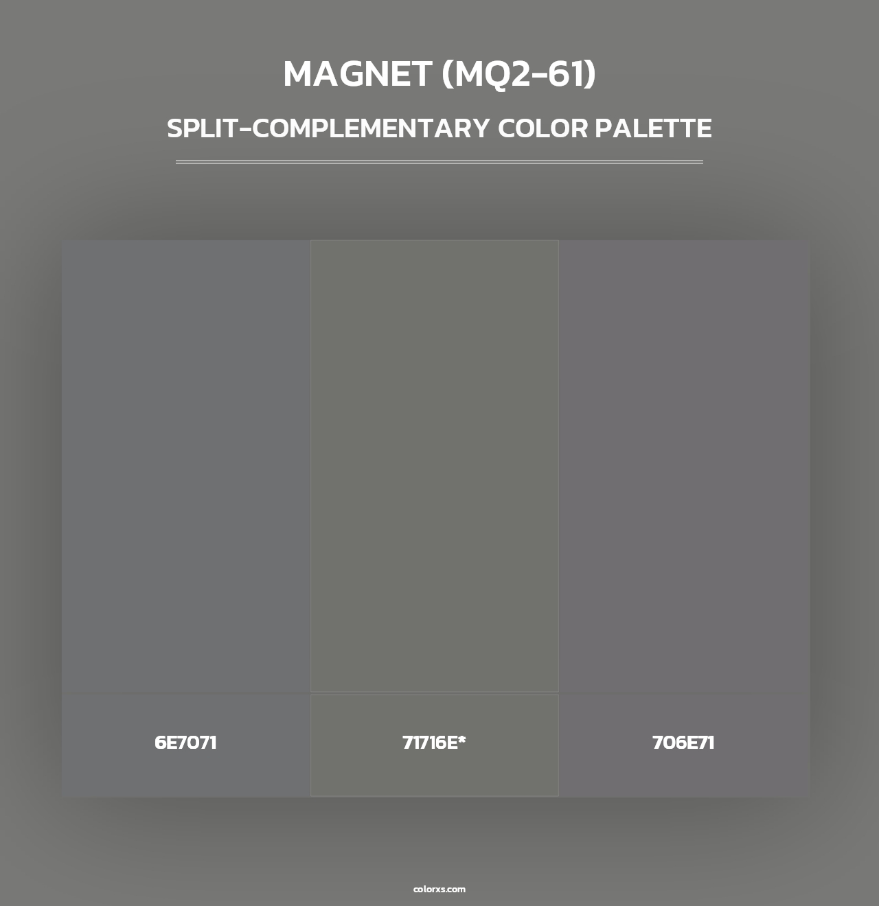 Magnet (MQ2-61) - Split-Complementary Color Palette