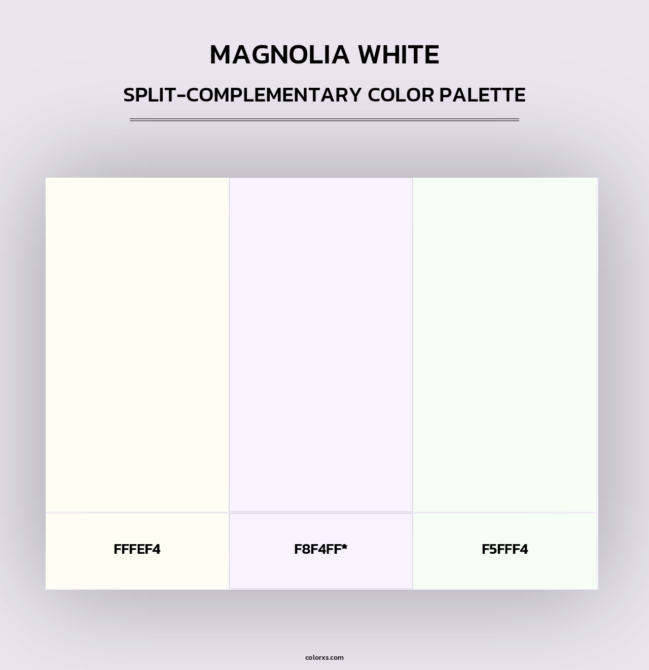 Magnolia White - Split-Complementary Color Palette