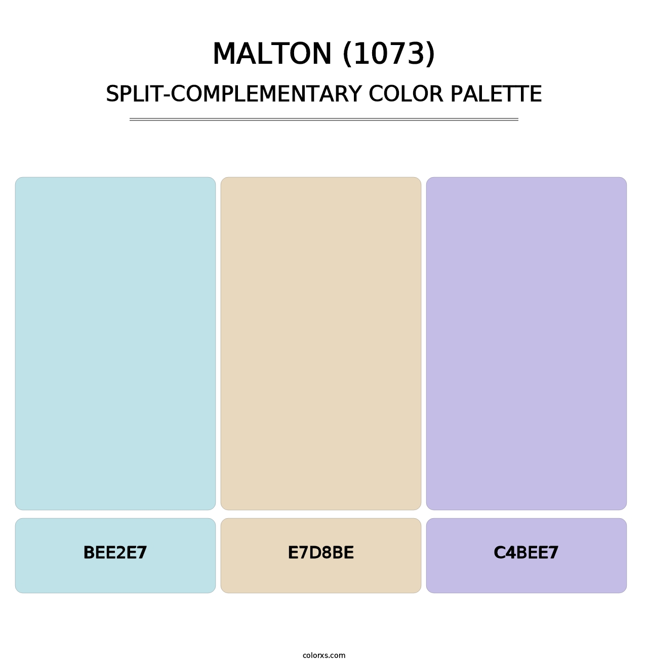 Malton (1073) - Split-Complementary Color Palette