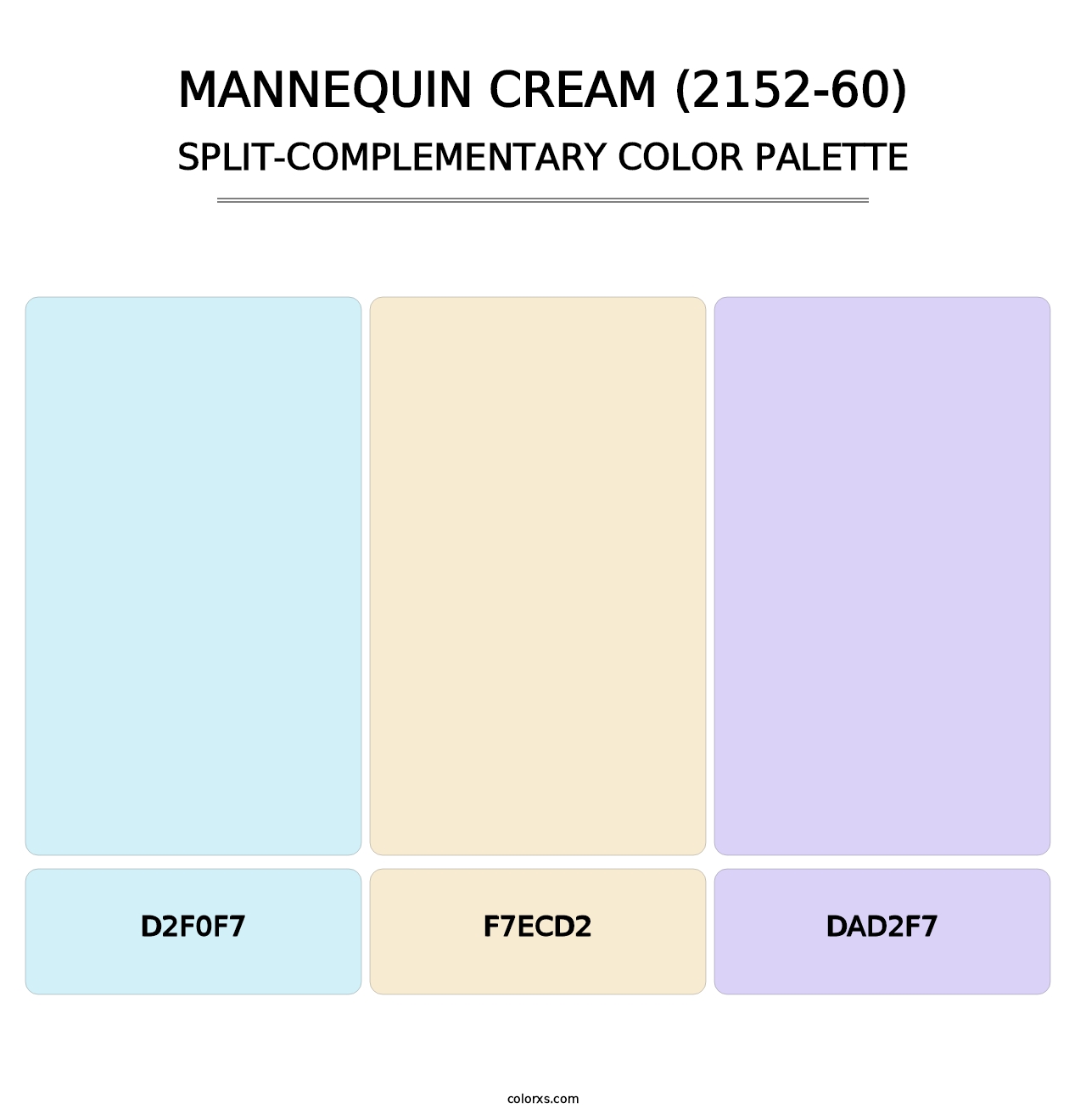 Mannequin Cream (2152-60) - Split-Complementary Color Palette