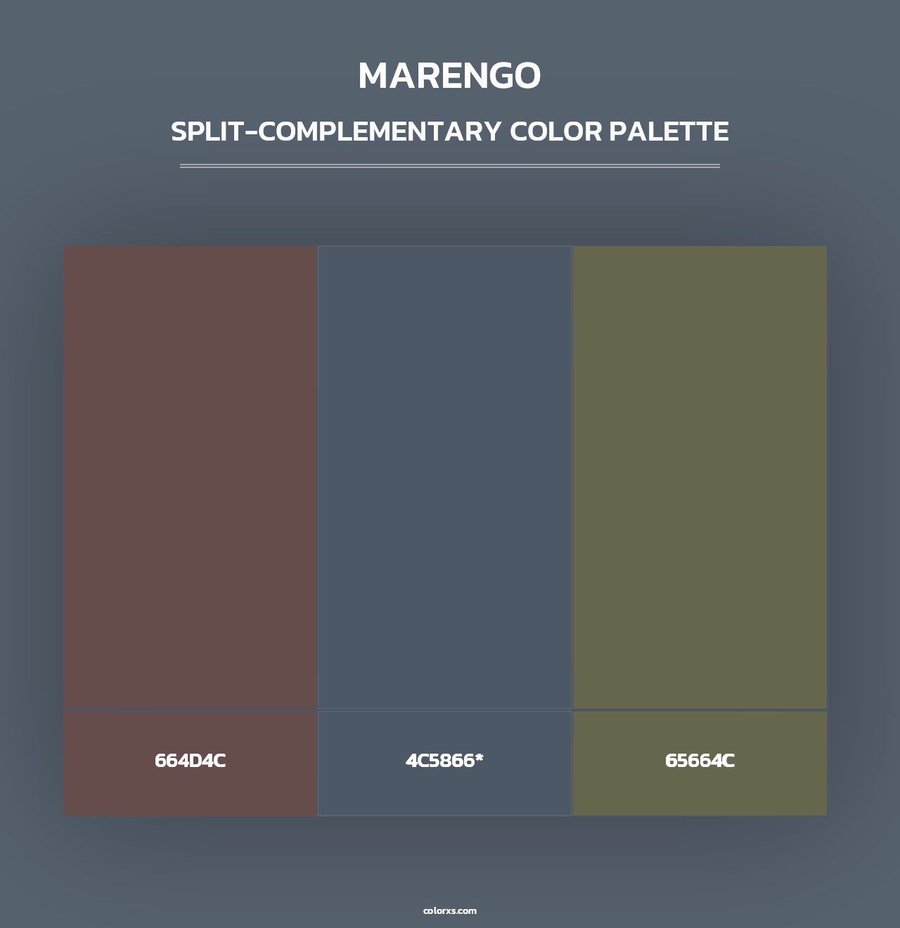 Marengo - Split-Complementary Color Palette