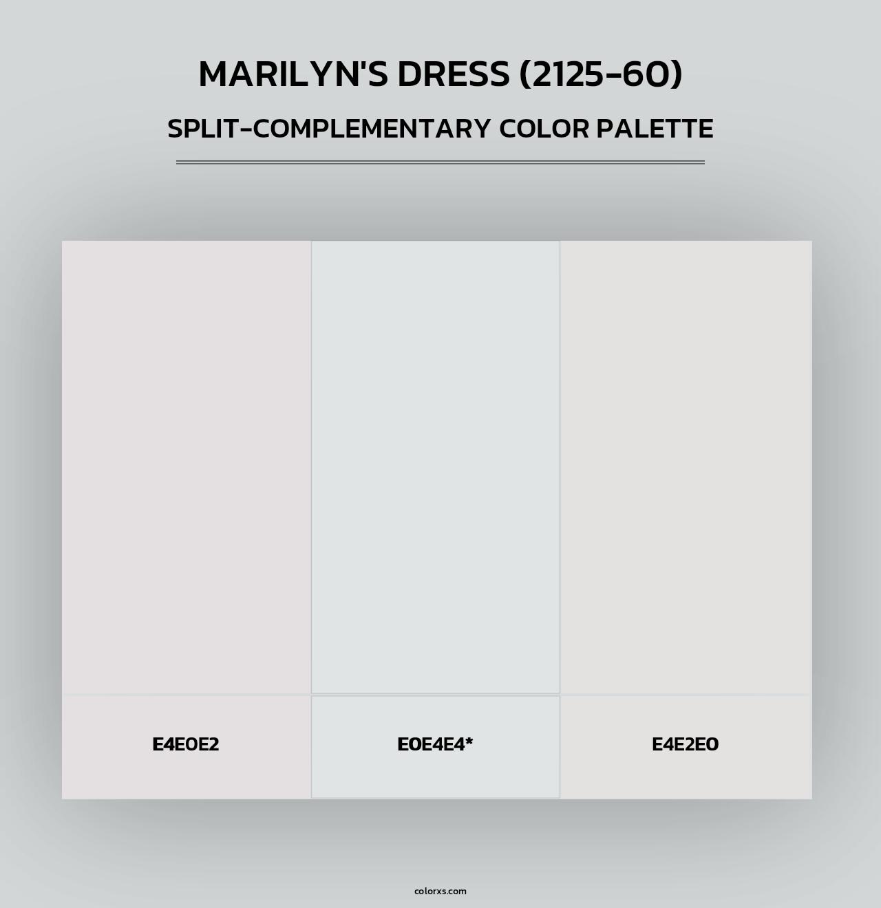 Marilyn's Dress (2125-60) - Split-Complementary Color Palette