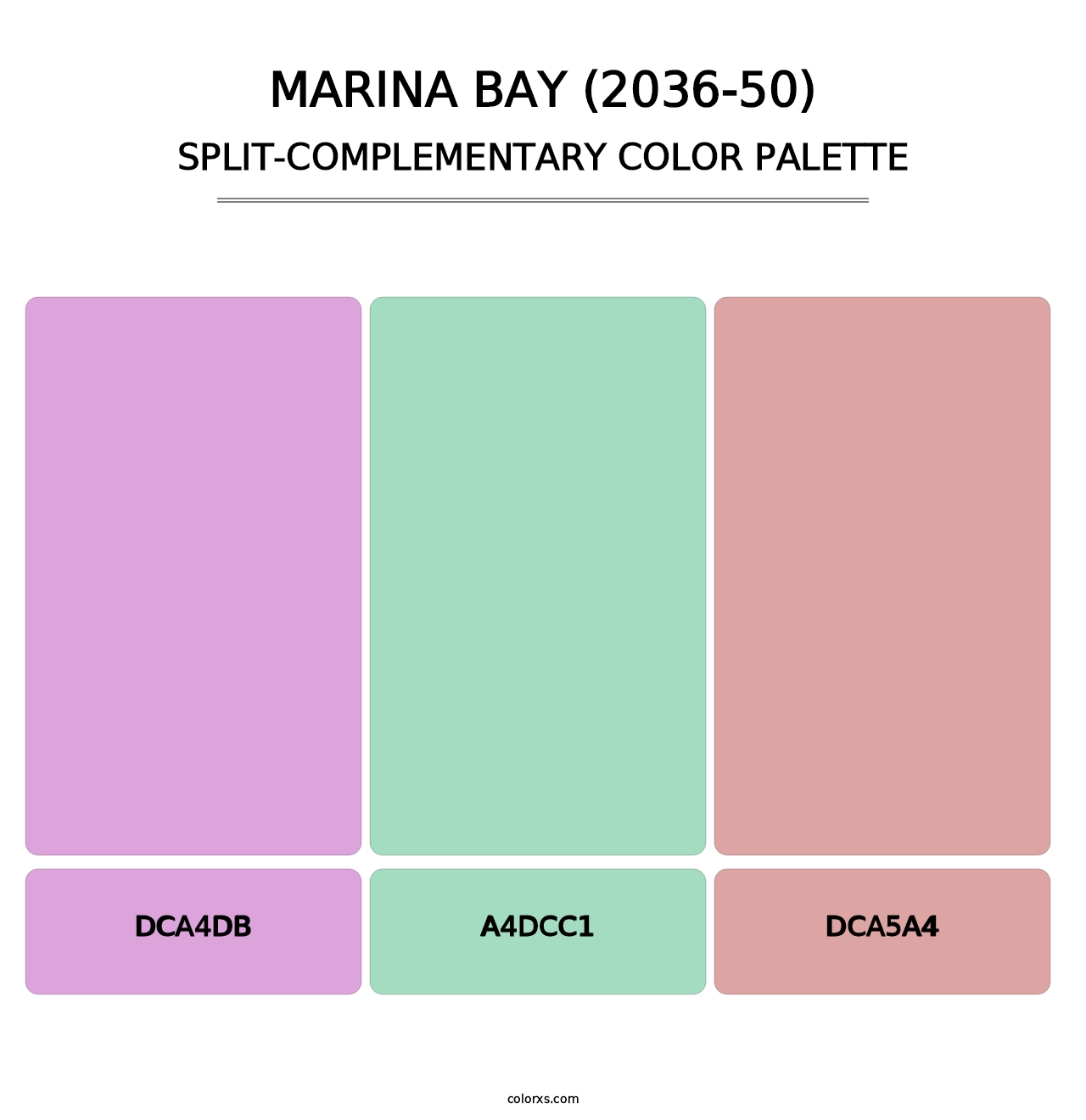 Marina Bay (2036-50) - Split-Complementary Color Palette