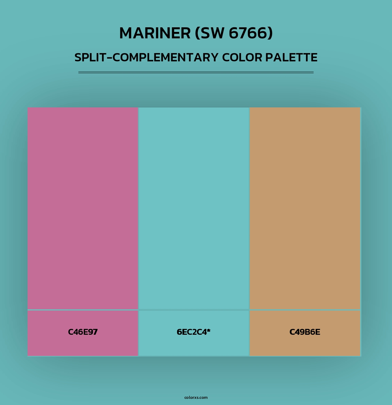Mariner (SW 6766) - Split-Complementary Color Palette