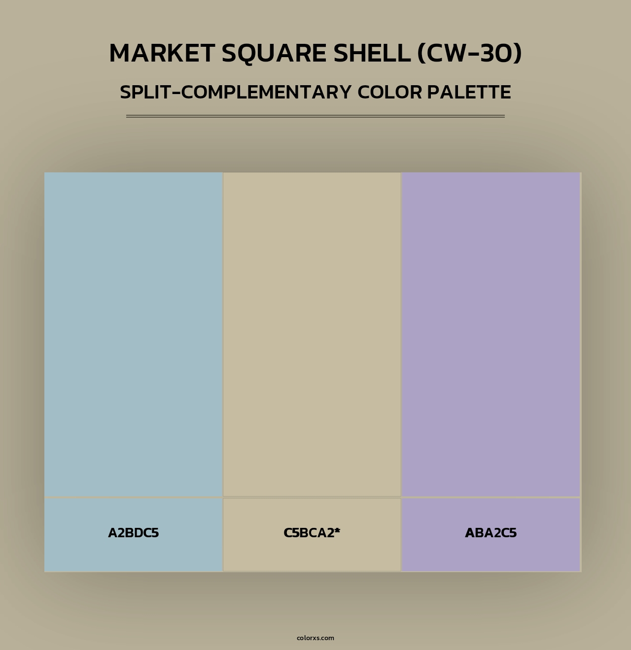 Market Square Shell (CW-30) - Split-Complementary Color Palette