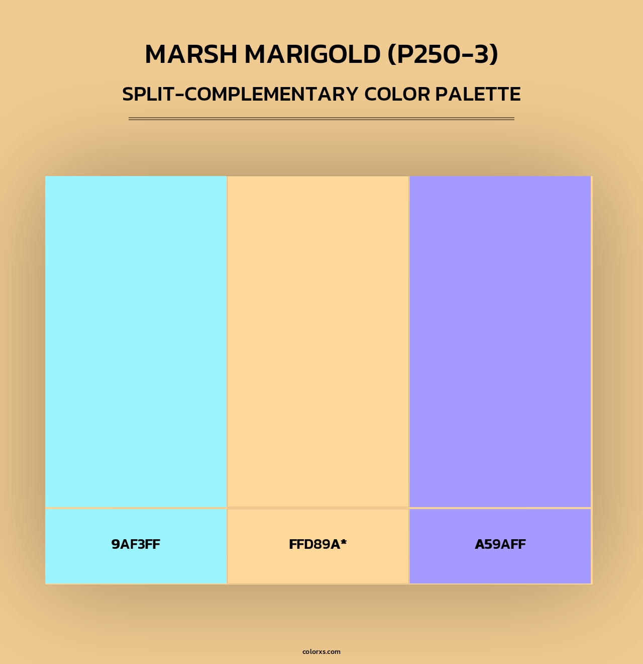 Marsh Marigold (P250-3) - Split-Complementary Color Palette