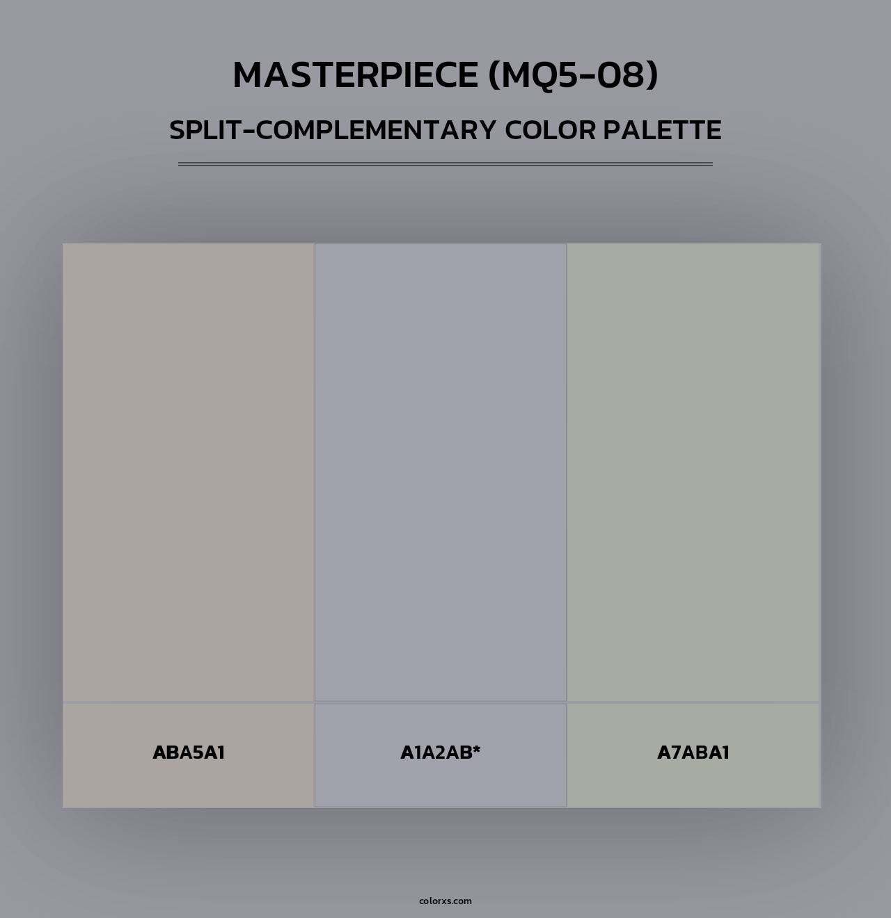 Masterpiece (MQ5-08) - Split-Complementary Color Palette
