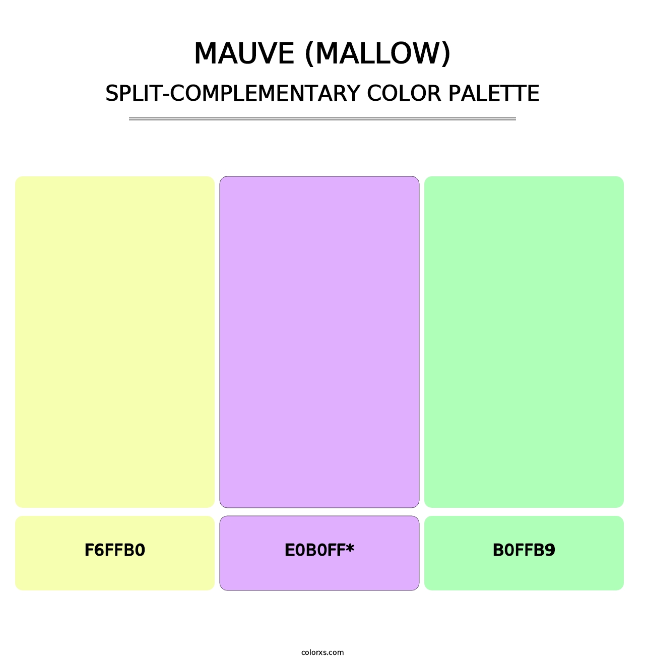 Mauve (Mallow) - Split-Complementary Color Palette