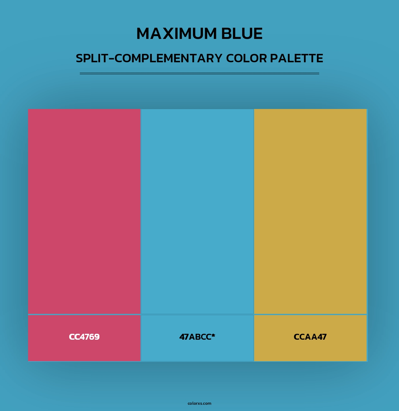 Maximum Blue - Split-Complementary Color Palette