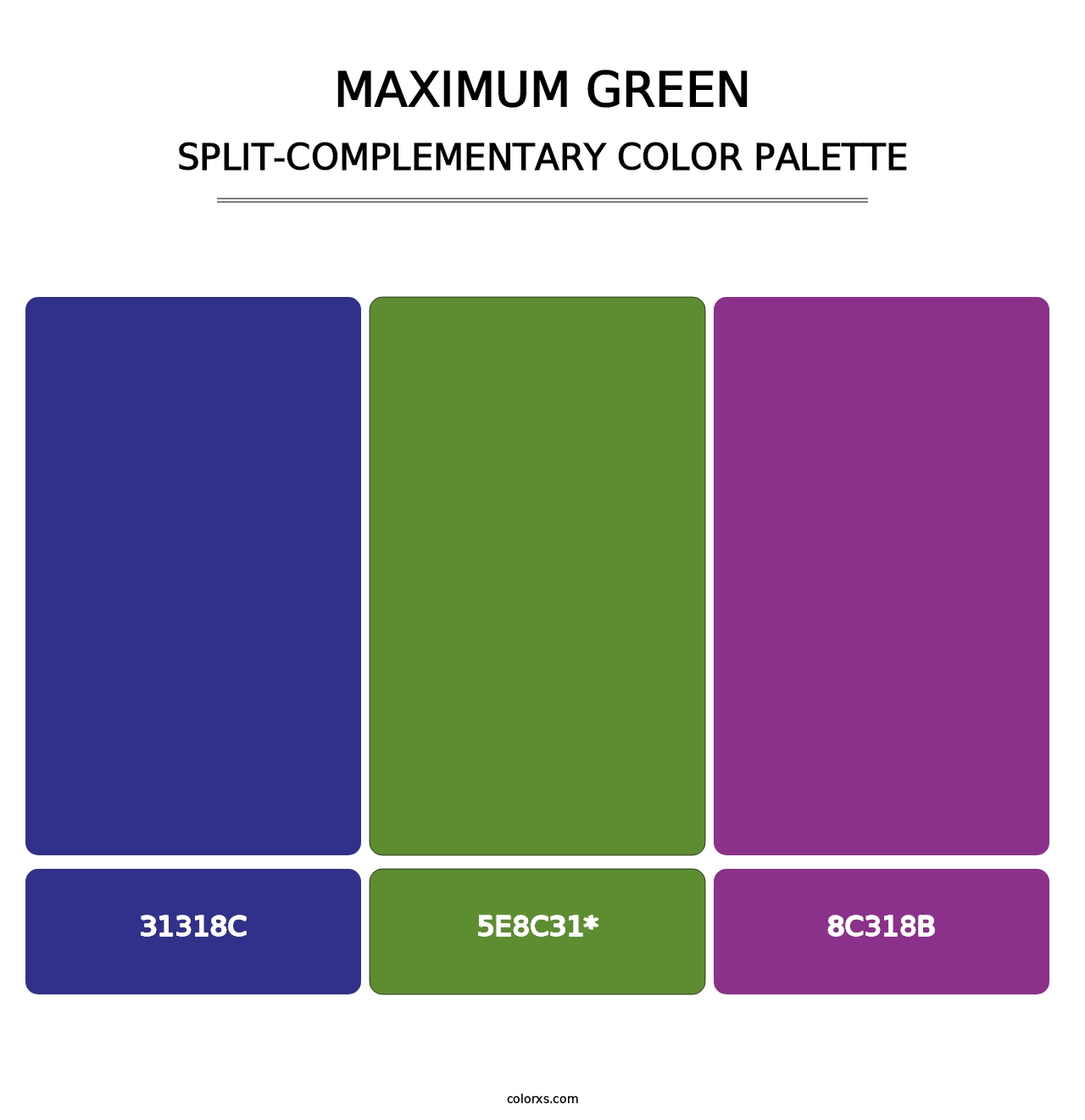 Maximum Green - Split-Complementary Color Palette