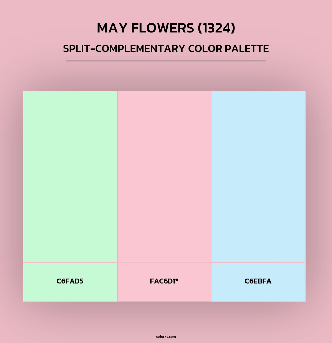 May Flowers (1324) - Split-Complementary Color Palette