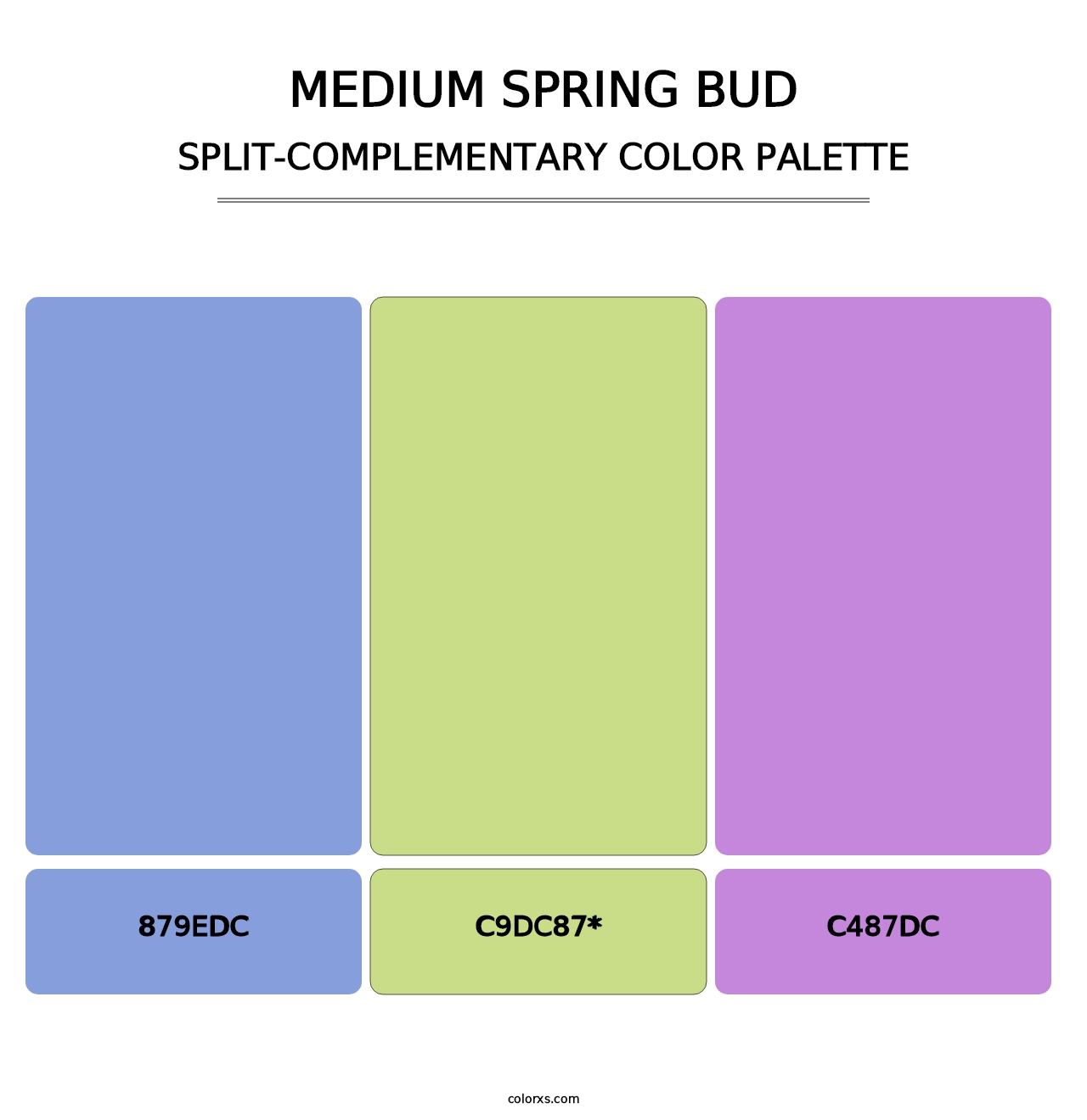 Medium Spring Bud - Split-Complementary Color Palette