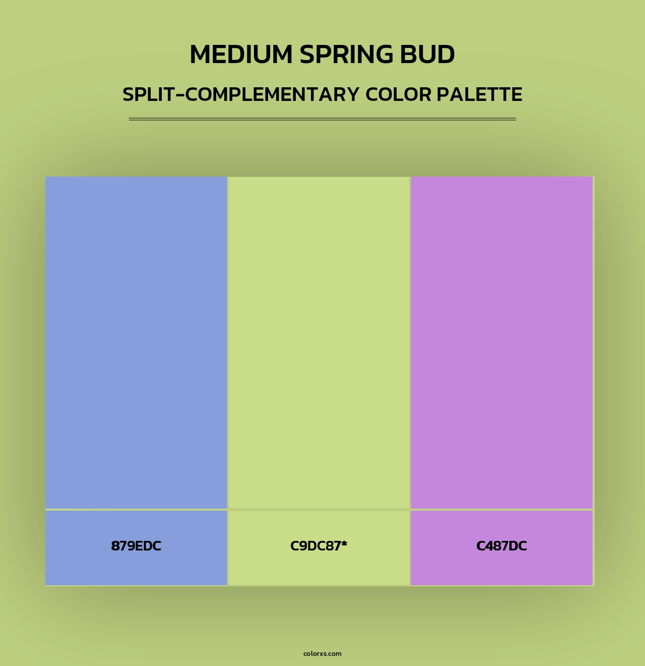 Medium Spring Bud - Split-Complementary Color Palette