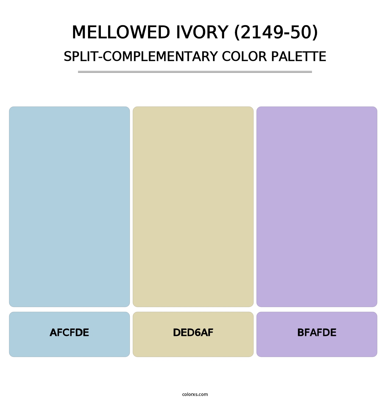 Mellowed Ivory (2149-50) - Split-Complementary Color Palette