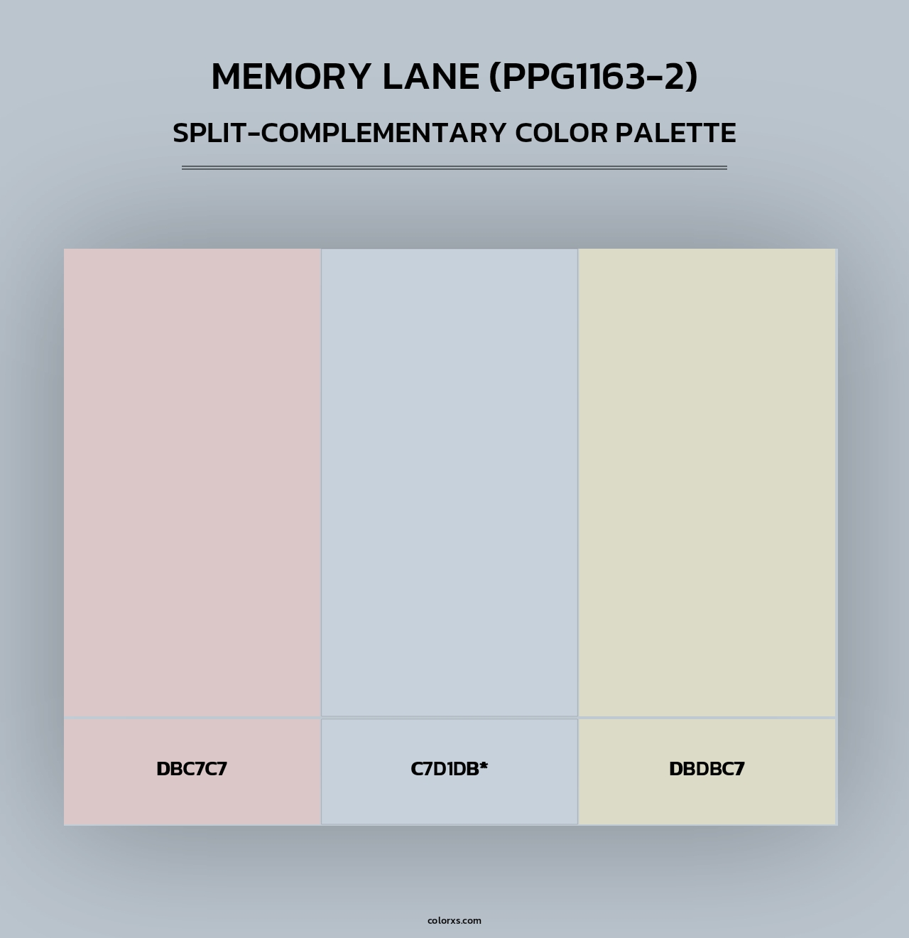 Memory Lane (PPG1163-2) - Split-Complementary Color Palette
