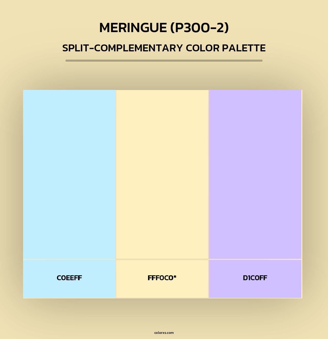 Meringue (P300-2) - Split-Complementary Color Palette