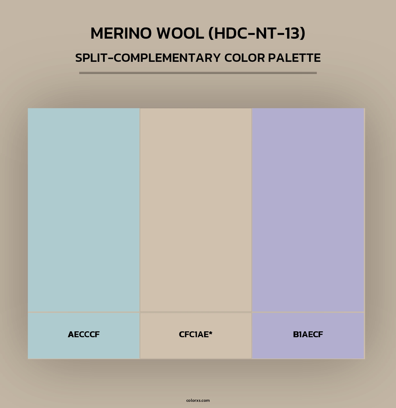 Merino Wool (HDC-NT-13) - Split-Complementary Color Palette
