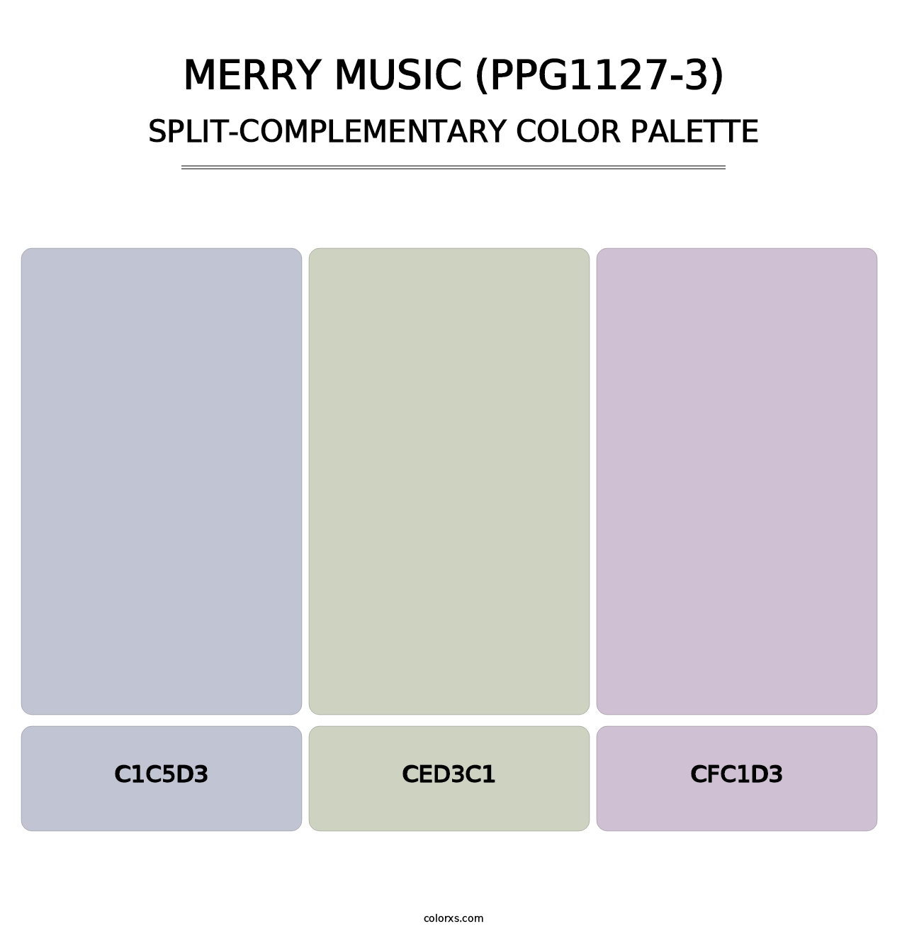 Merry Music (PPG1127-3) - Split-Complementary Color Palette