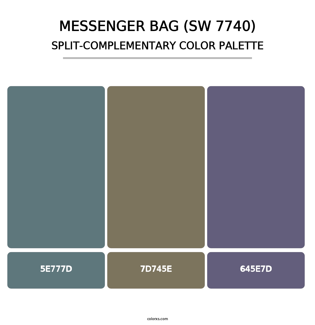 Messenger Bag (SW 7740) - Split-Complementary Color Palette