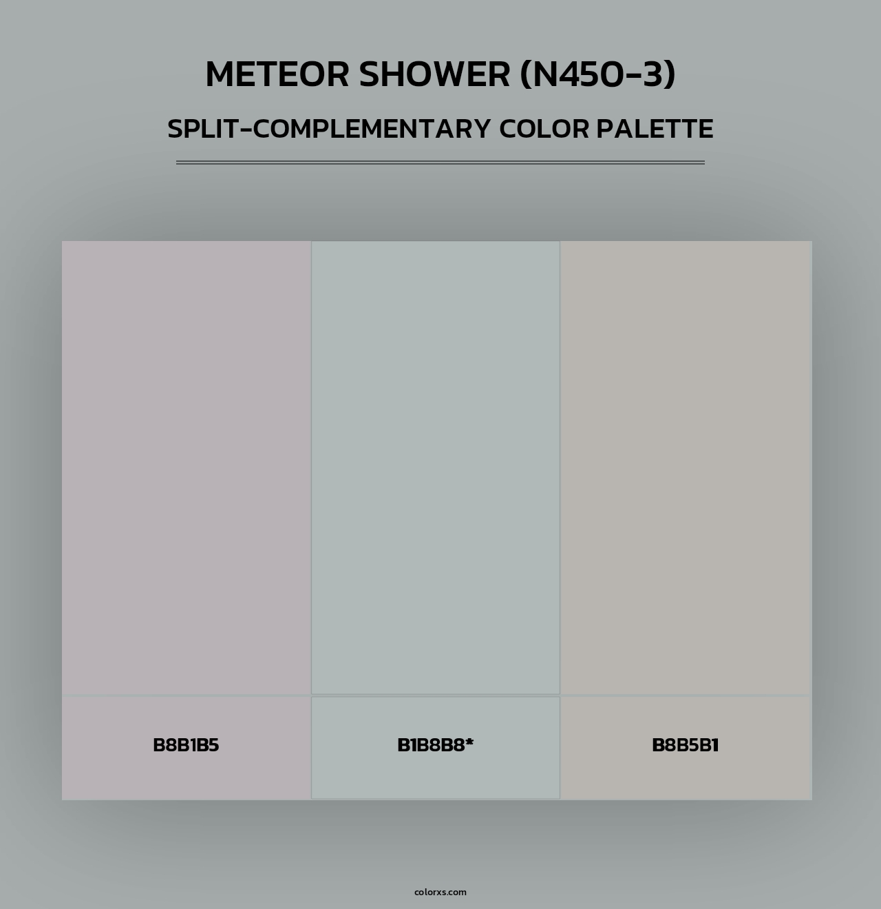 Meteor Shower (N450-3) - Split-Complementary Color Palette